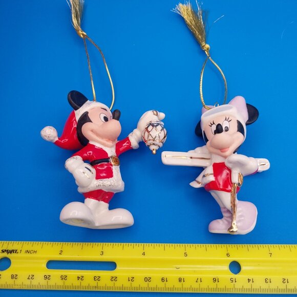 Lenox Skiing Minnie & 2016 Mickey Ornament - Picture 3 of 8
